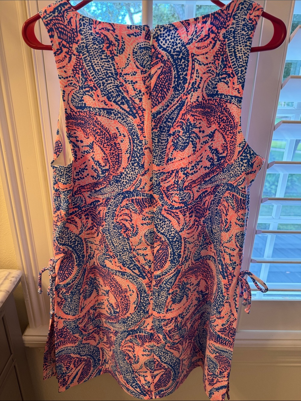 Lilly Pulitzer Pink & Blue Sleeveless Shift romper - Picture 2 of 2